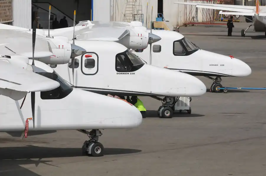 Dornier 228 combined passenger and cargo configuration