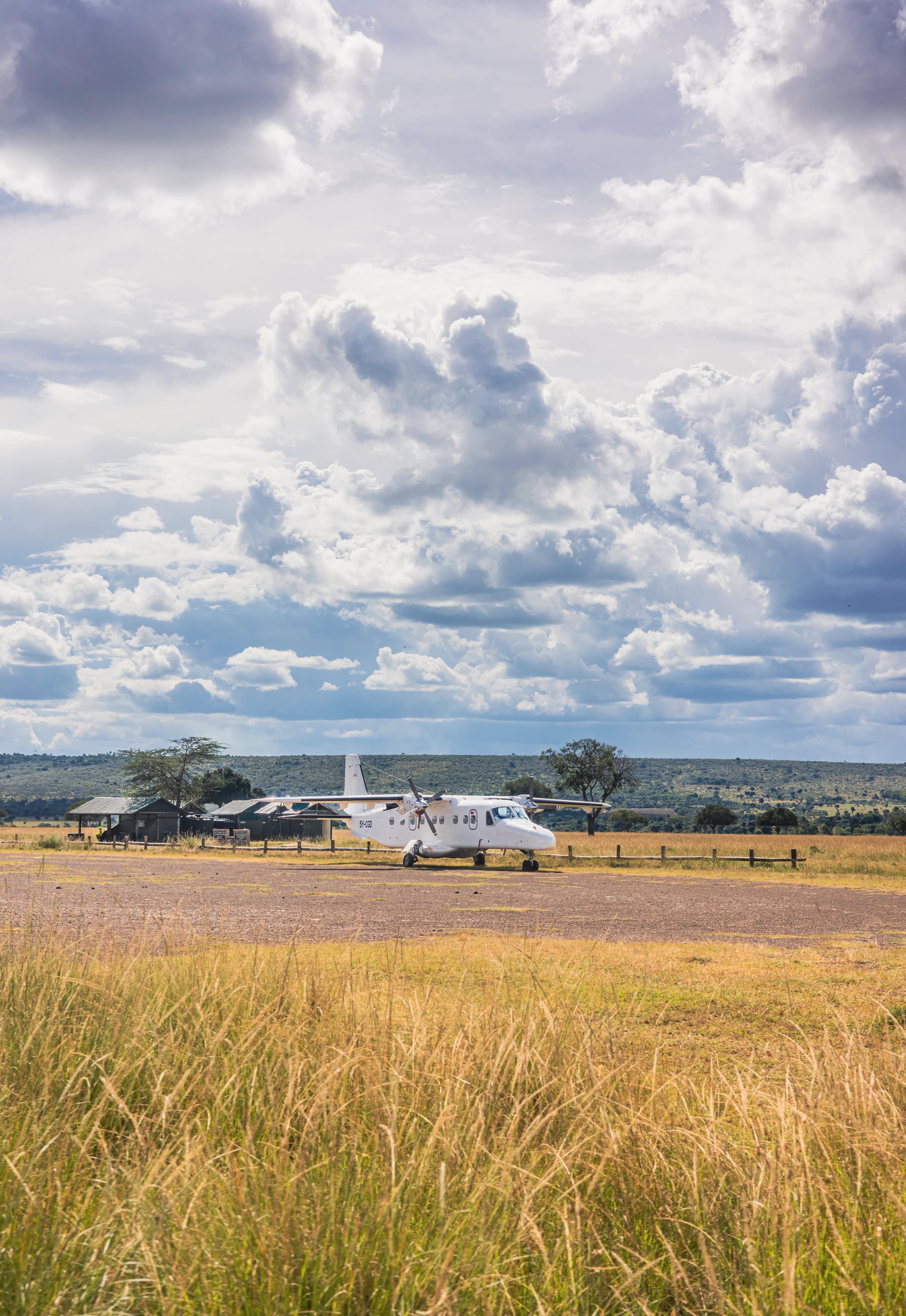 Bush flight over East Africa's wilderness